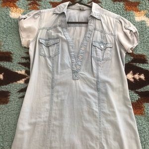 Mini jean dress